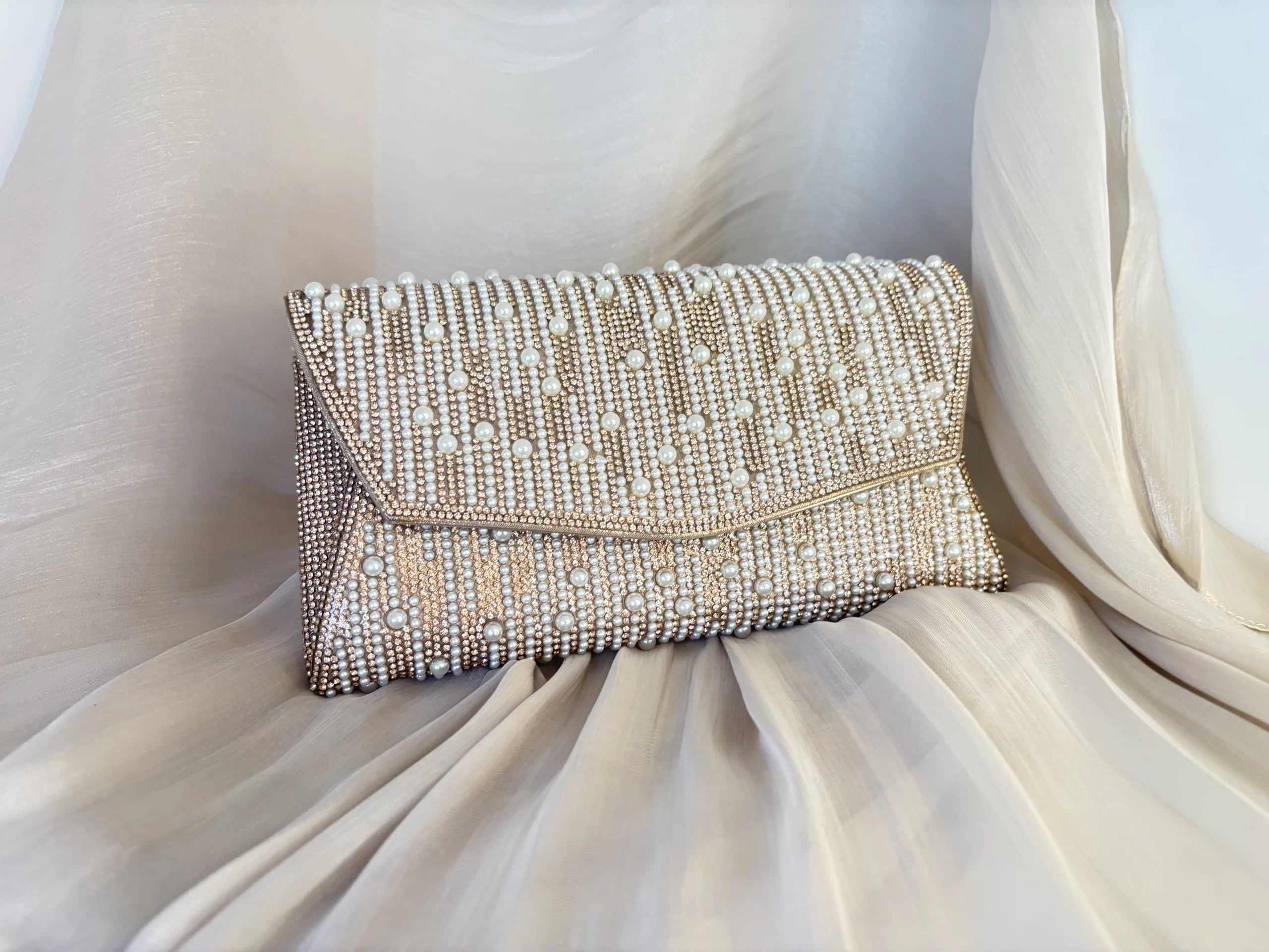 'Pearl' rosegold táska
